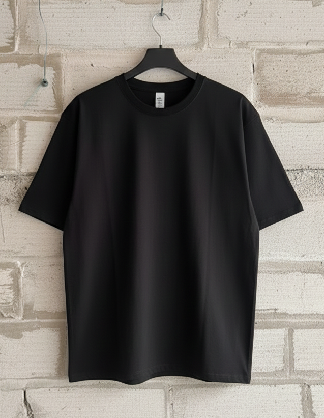 Oversized Black T-Shirt with Gothic Skulls & Bottle Graphic Print - Dark Streetwear Tee