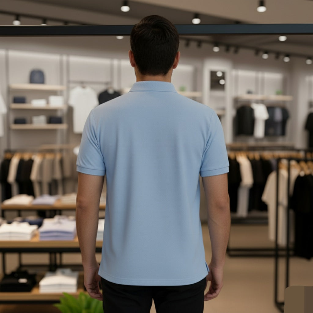 Light Blue Polo T-shirt