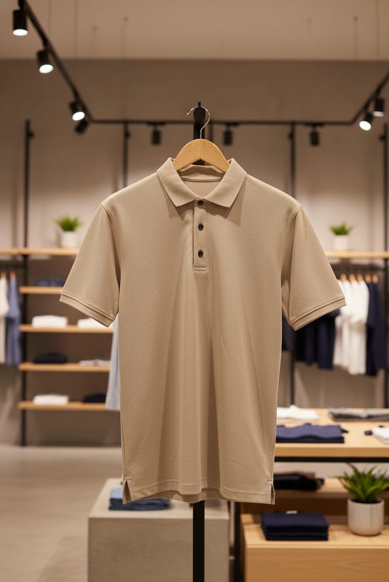 Beige Polo T-shirts
