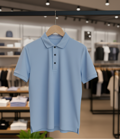 Light Blue Polo T-shirt